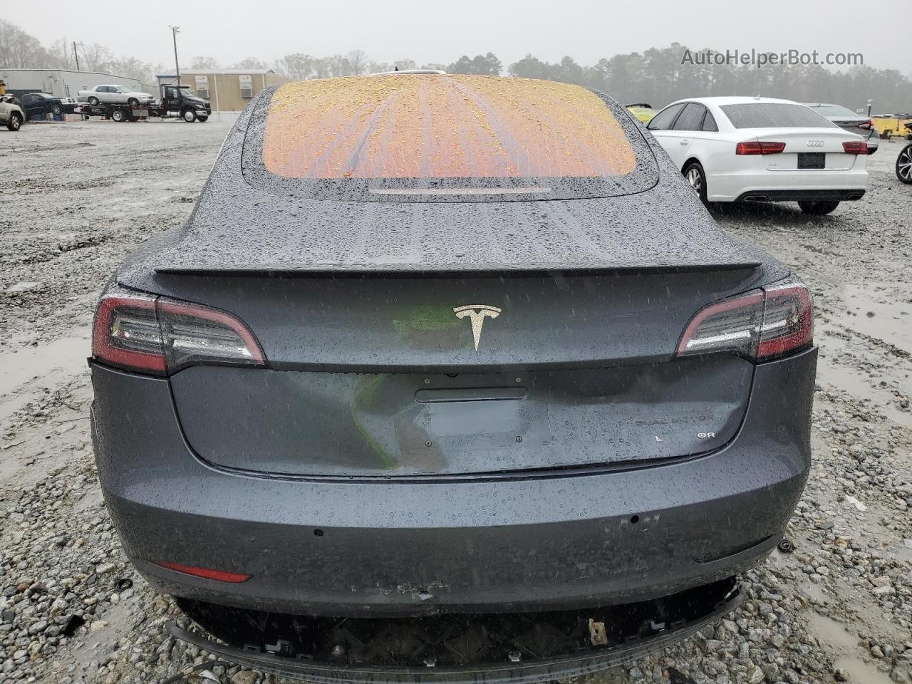 2018 Tesla Model 3  Gray vin: 5YJ3E1EB0JF128580