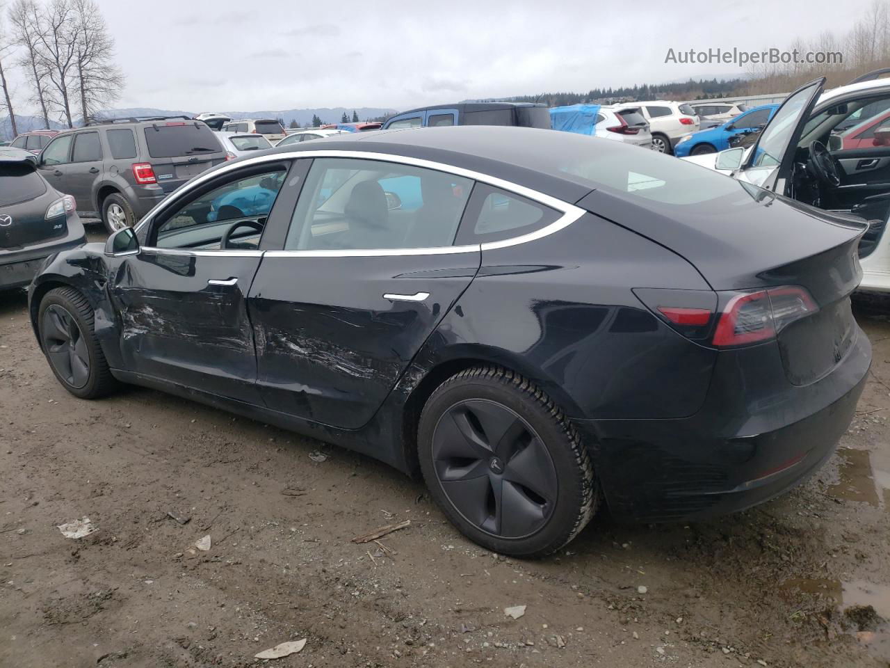 2018 Tesla Model 3  Black vin: 5YJ3E1EB0JF130250