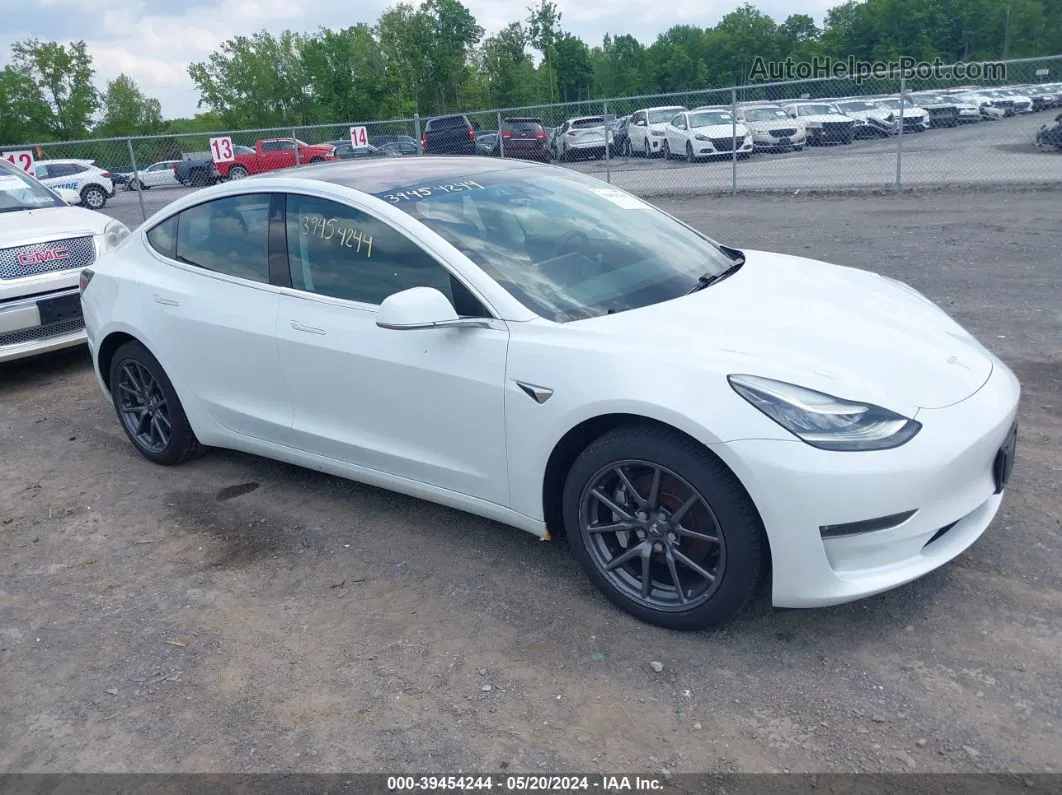 2018 Tesla Model 3 Long Range/performance White vin: 5YJ3E1EB0JF130474