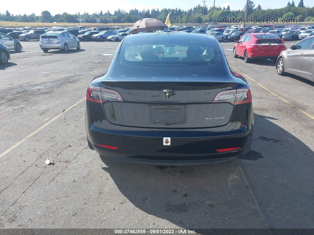 2018 Tesla Model 3 Long Range Black vin: 5YJ3E1EB0JF183742