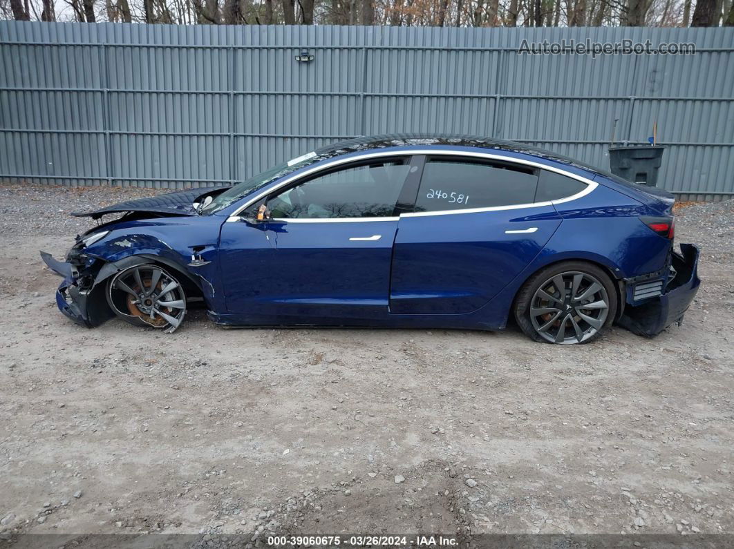 2019 Tesla Model 3   Синий vin: 5YJ3E1EB0KF197514