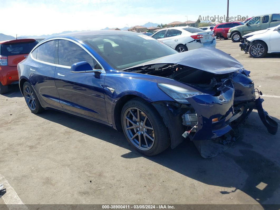 2019 Tesla Model 3 Long Range/performance Синий vin: 5YJ3E1EB0KF208544