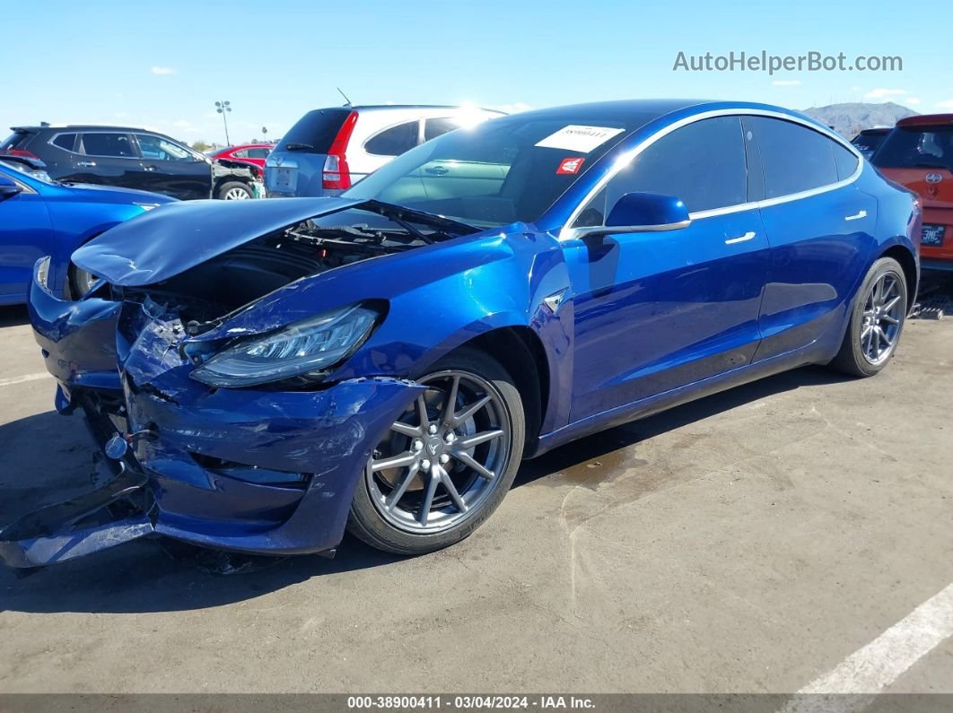 2019 Tesla Model 3 Long Range/performance Blue vin: 5YJ3E1EB0KF208544