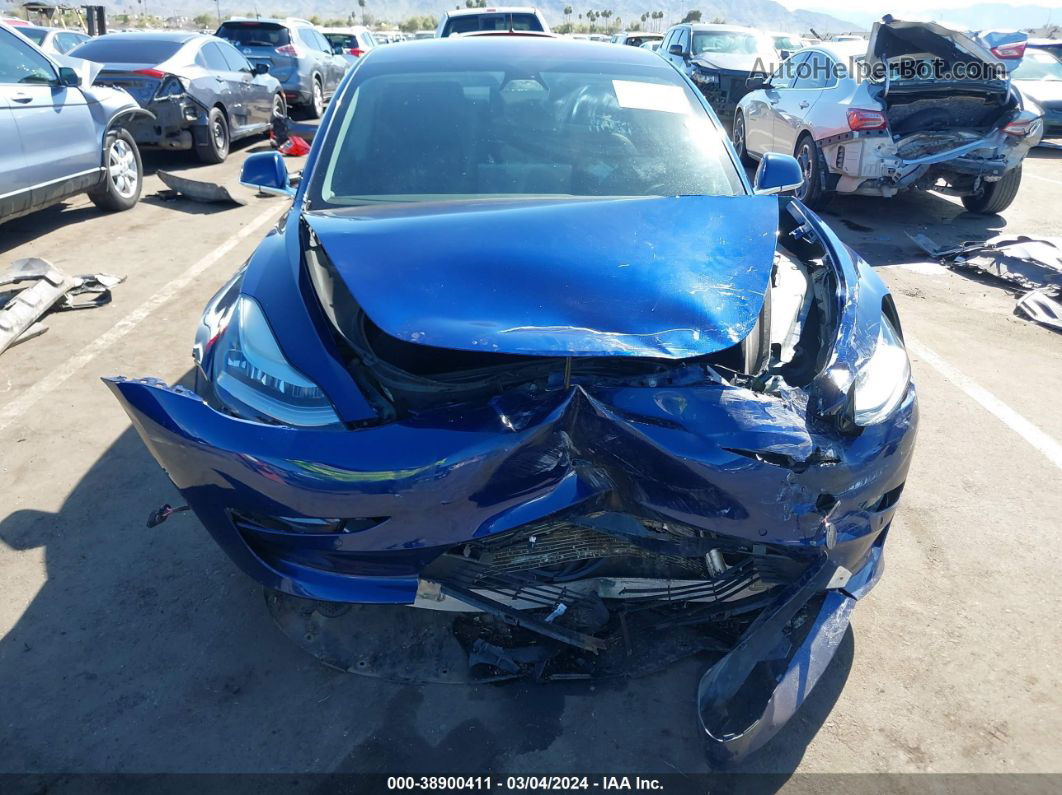 2019 Tesla Model 3 Long Range/performance Blue vin: 5YJ3E1EB0KF208544