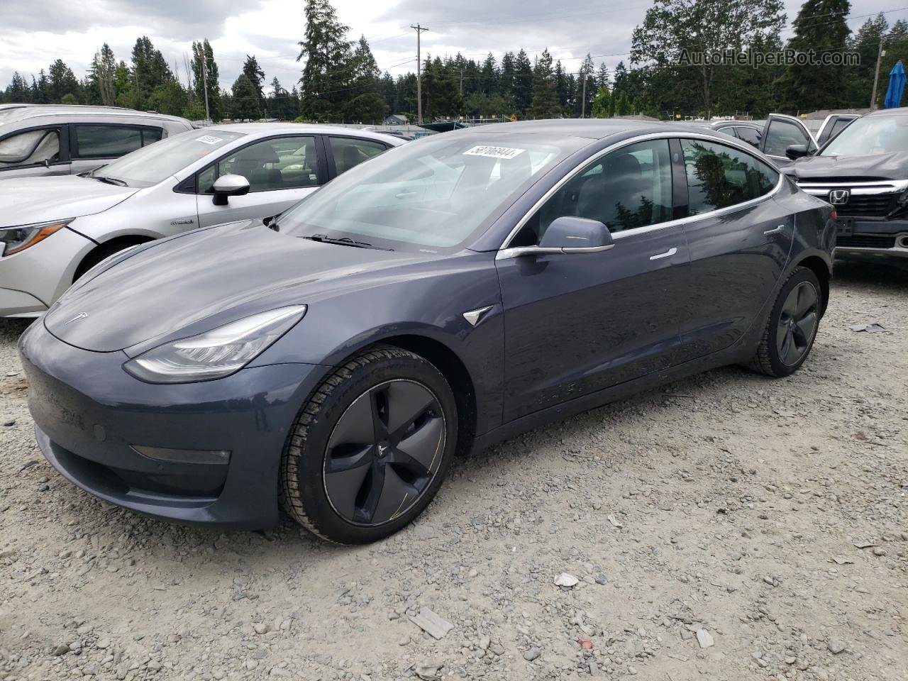 2019 Tesla Model 3  Charcoal vin: 5YJ3E1EB0KF209922