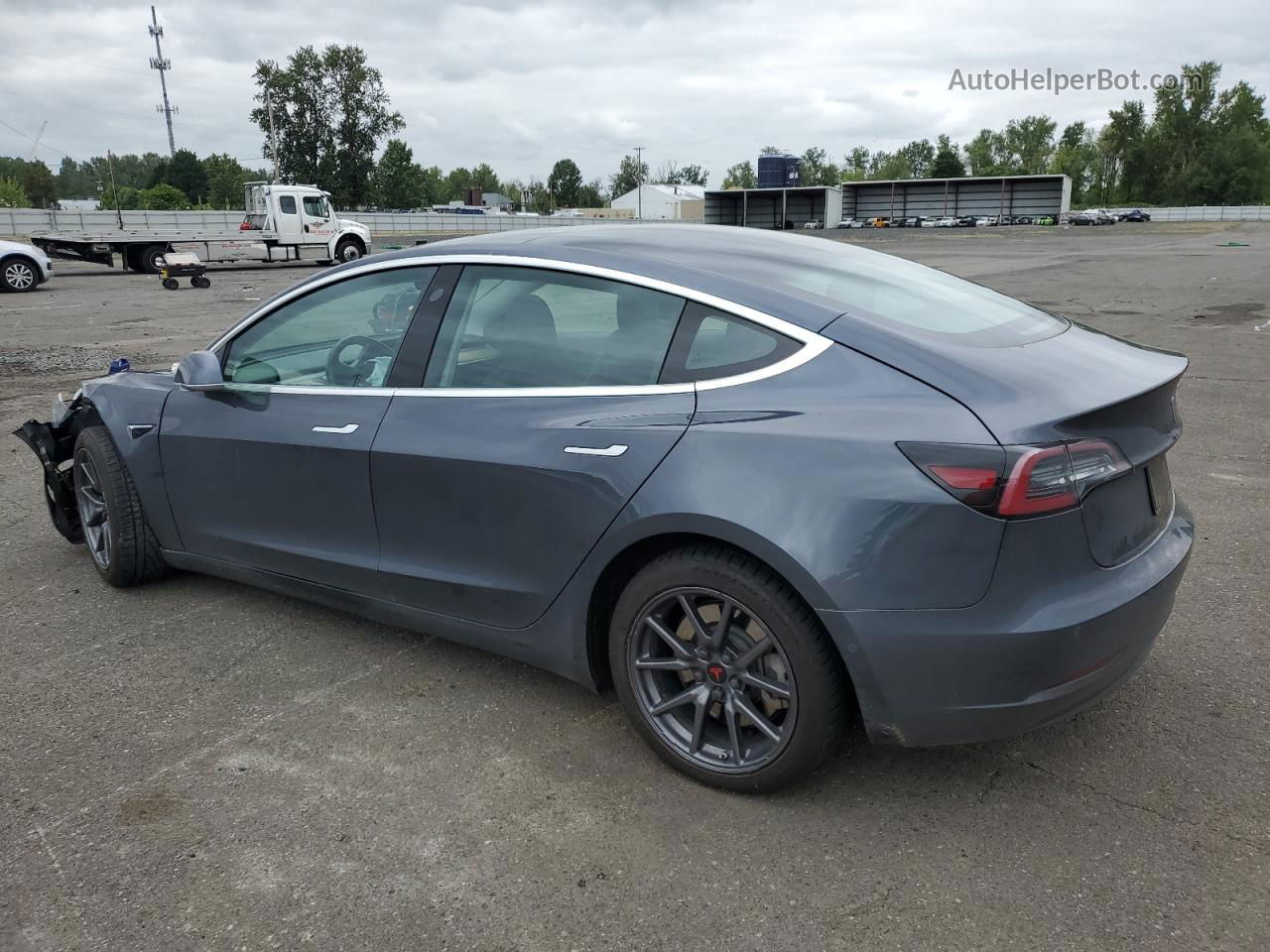 2019 Tesla Model 3  Gray vin: 5YJ3E1EB0KF361411