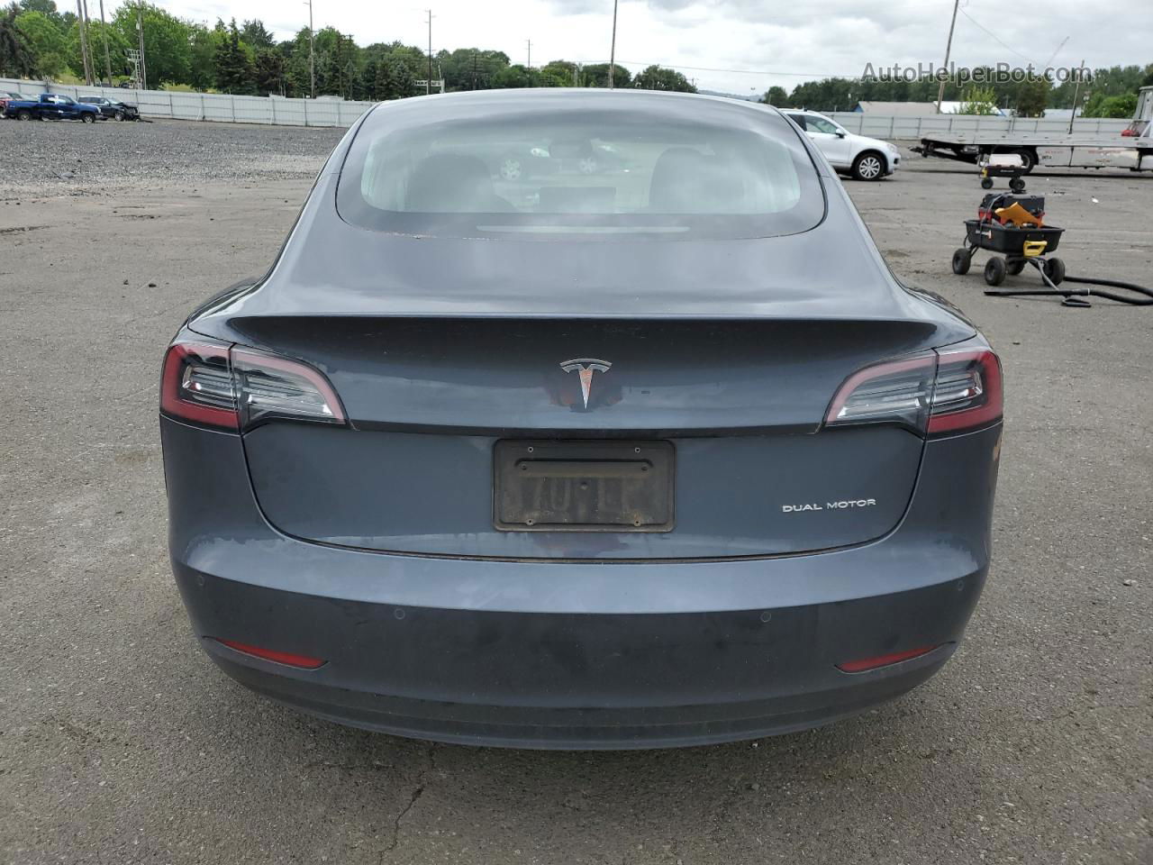 2019 Tesla Model 3  Gray vin: 5YJ3E1EB0KF361411
