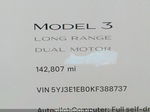 2019 Tesla Model 3 Long Range/performance Black vin: 5YJ3E1EB0KF388737