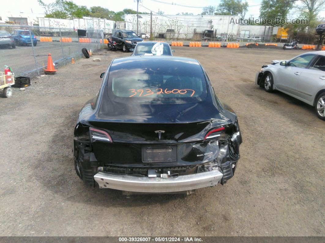 2019 Tesla Model 3 Long Range/performance Black vin: 5YJ3E1EB0KF388737