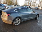 2019 Tesla Model 3  Gray vin: 5YJ3E1EB0KF391685