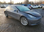 2019 Tesla Model 3  Gray vin: 5YJ3E1EB0KF391685