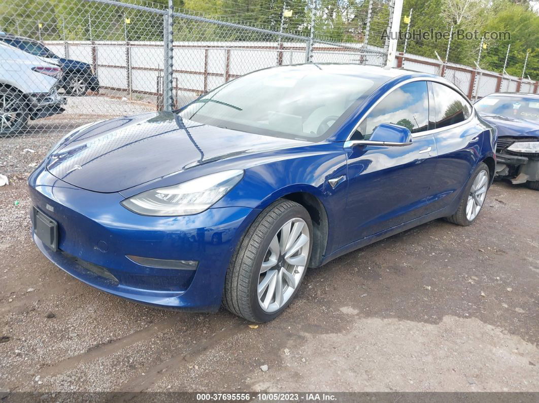 2019 Tesla Model 3 Performance/long Range Blue vin: 5YJ3E1EB0KF392108