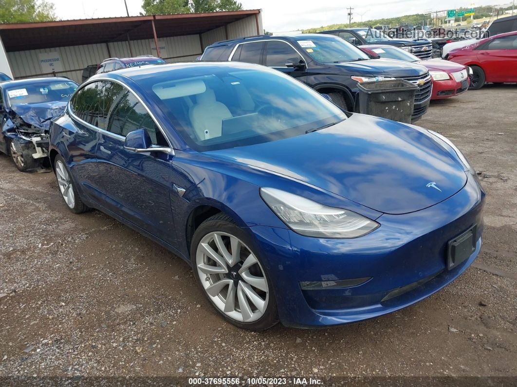 2019 Tesla Model 3 Performance/long Range Blue vin: 5YJ3E1EB0KF392108