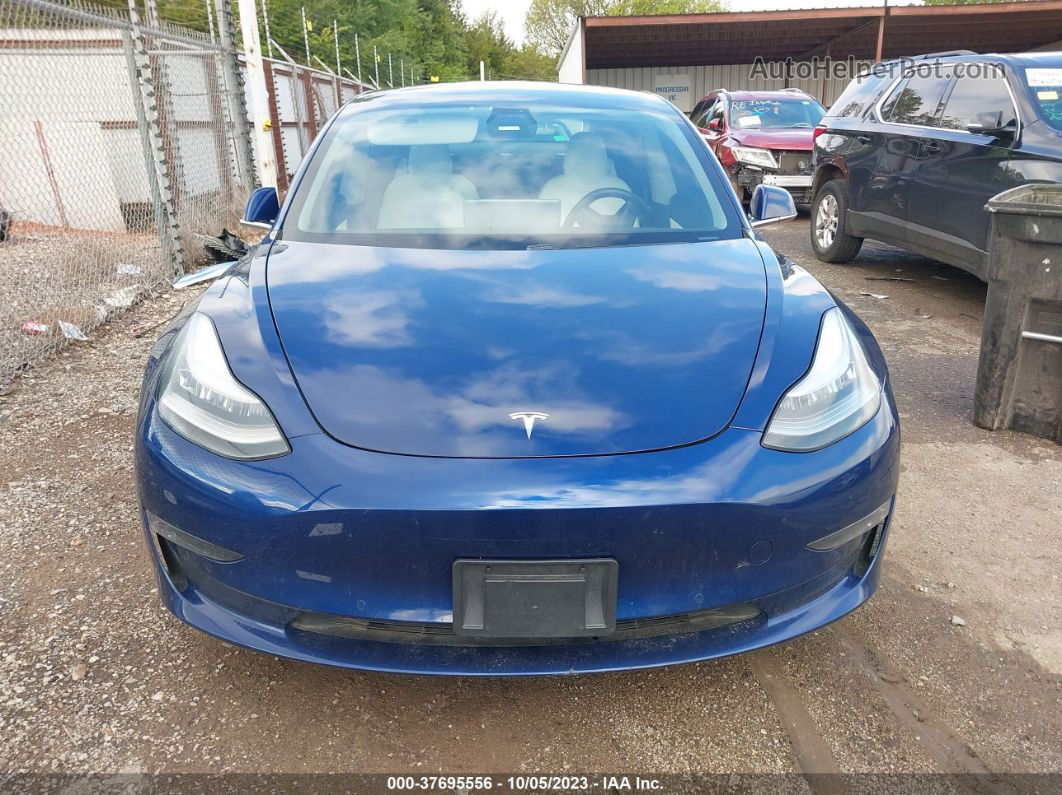 2019 Tesla Model 3 Performance/long Range Blue vin: 5YJ3E1EB0KF392108