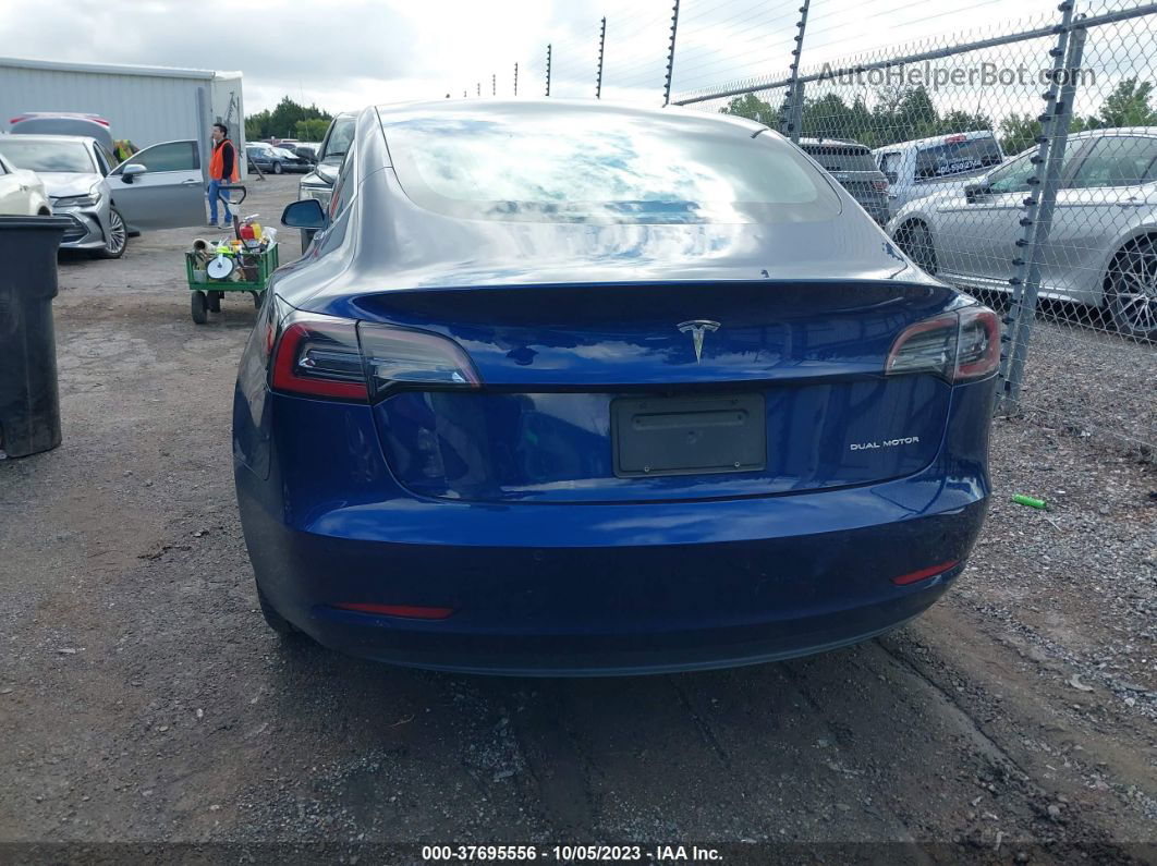 2019 Tesla Model 3 Performance/long Range Blue vin: 5YJ3E1EB0KF392108