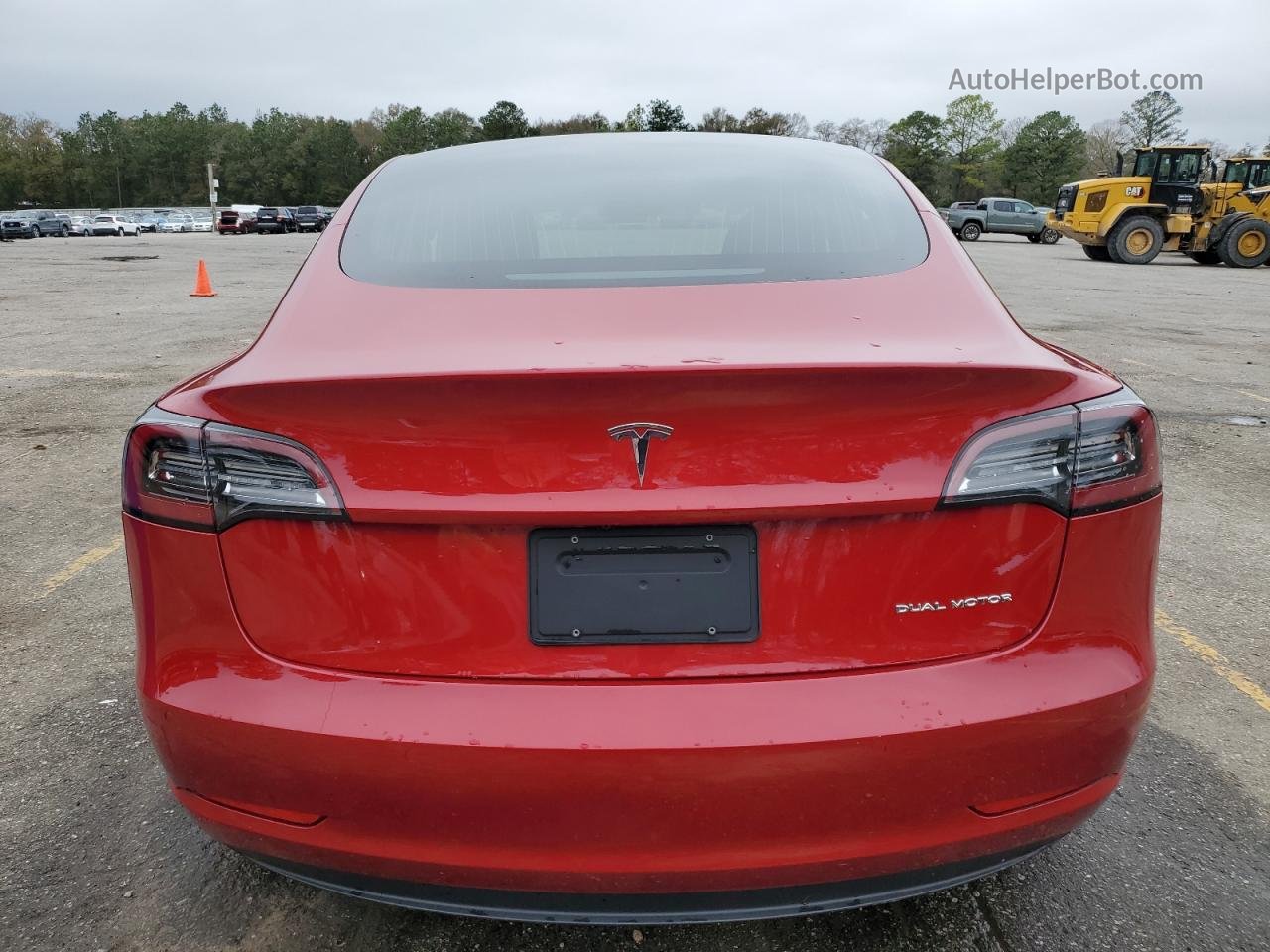 2019 Tesla Model 3  Красный vin: 5YJ3E1EB0KF418450