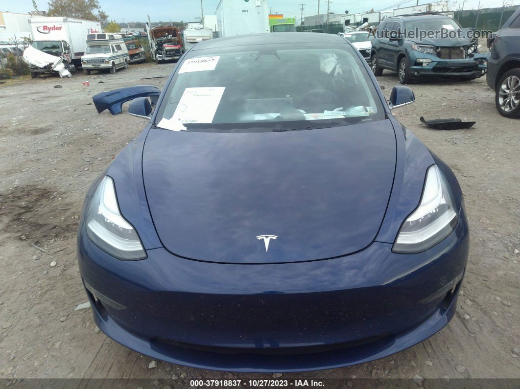 2019 Tesla Model 3 Long Range/performance Blue vin: 5YJ3E1EB0KF418609