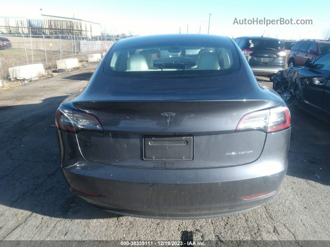 2019 Tesla Model 3 Long Range/performance Gray vin: 5YJ3E1EB0KF421347