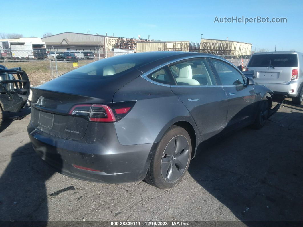 2019 Tesla Model 3 Long Range/performance Gray vin: 5YJ3E1EB0KF421347