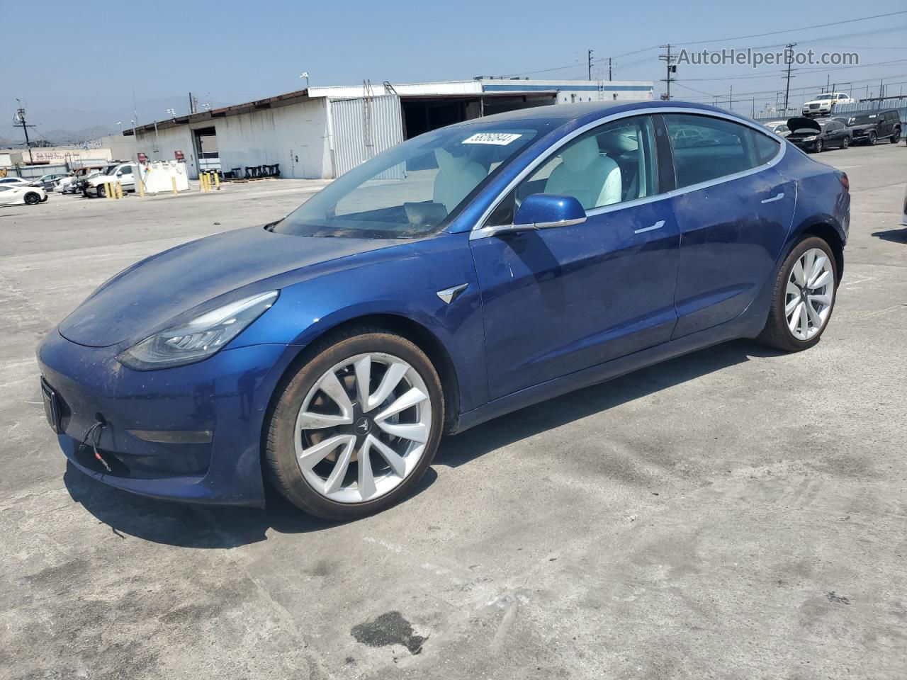 2019 Tesla Model 3  Blue vin: 5YJ3E1EB0KF421767