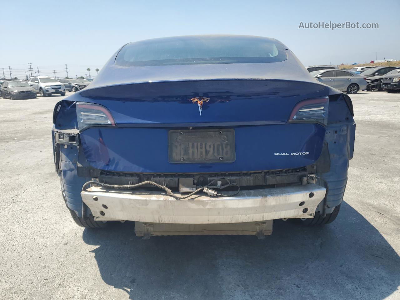 2019 Tesla Model 3  Blue vin: 5YJ3E1EB0KF421767