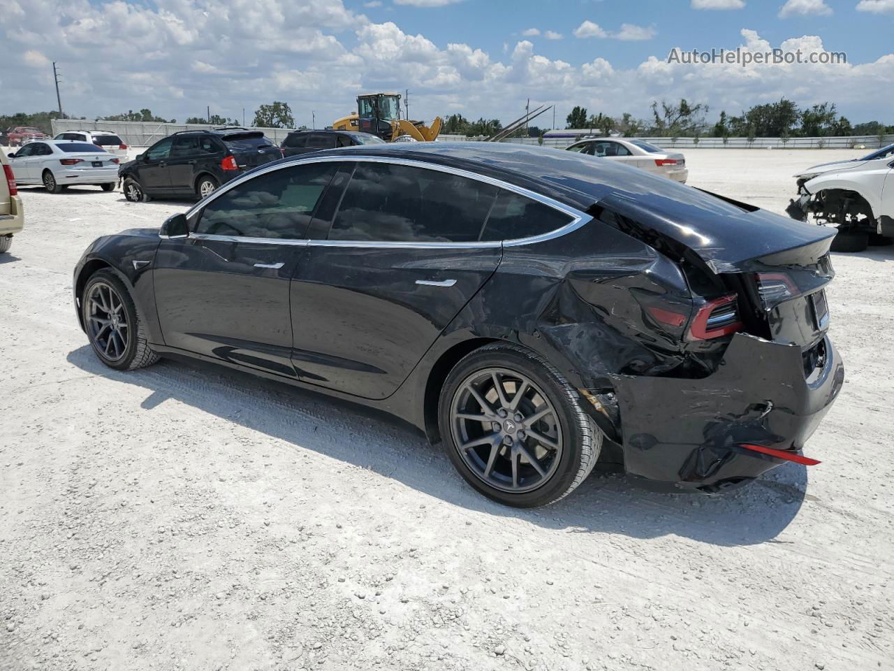 2019 Tesla Model 3  Black vin: 5YJ3E1EB0KF432316