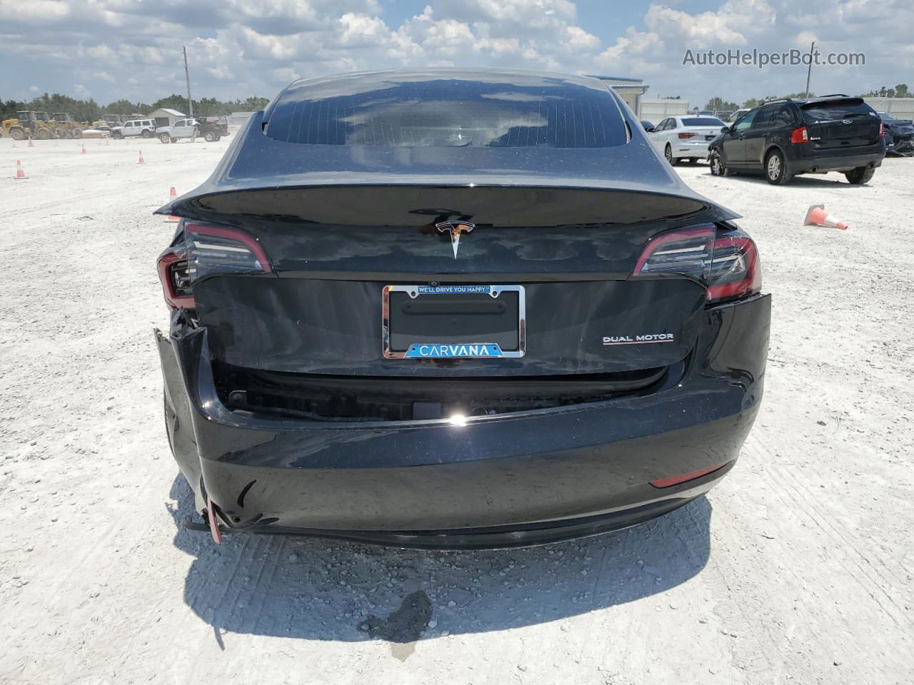 2019 Tesla Model 3  Черный vin: 5YJ3E1EB0KF432316