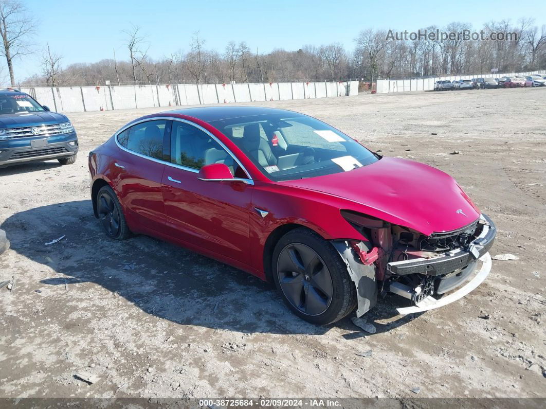 2019 Tesla Model 3 Long Range/performance Red vin: 5YJ3E1EB0KF464859