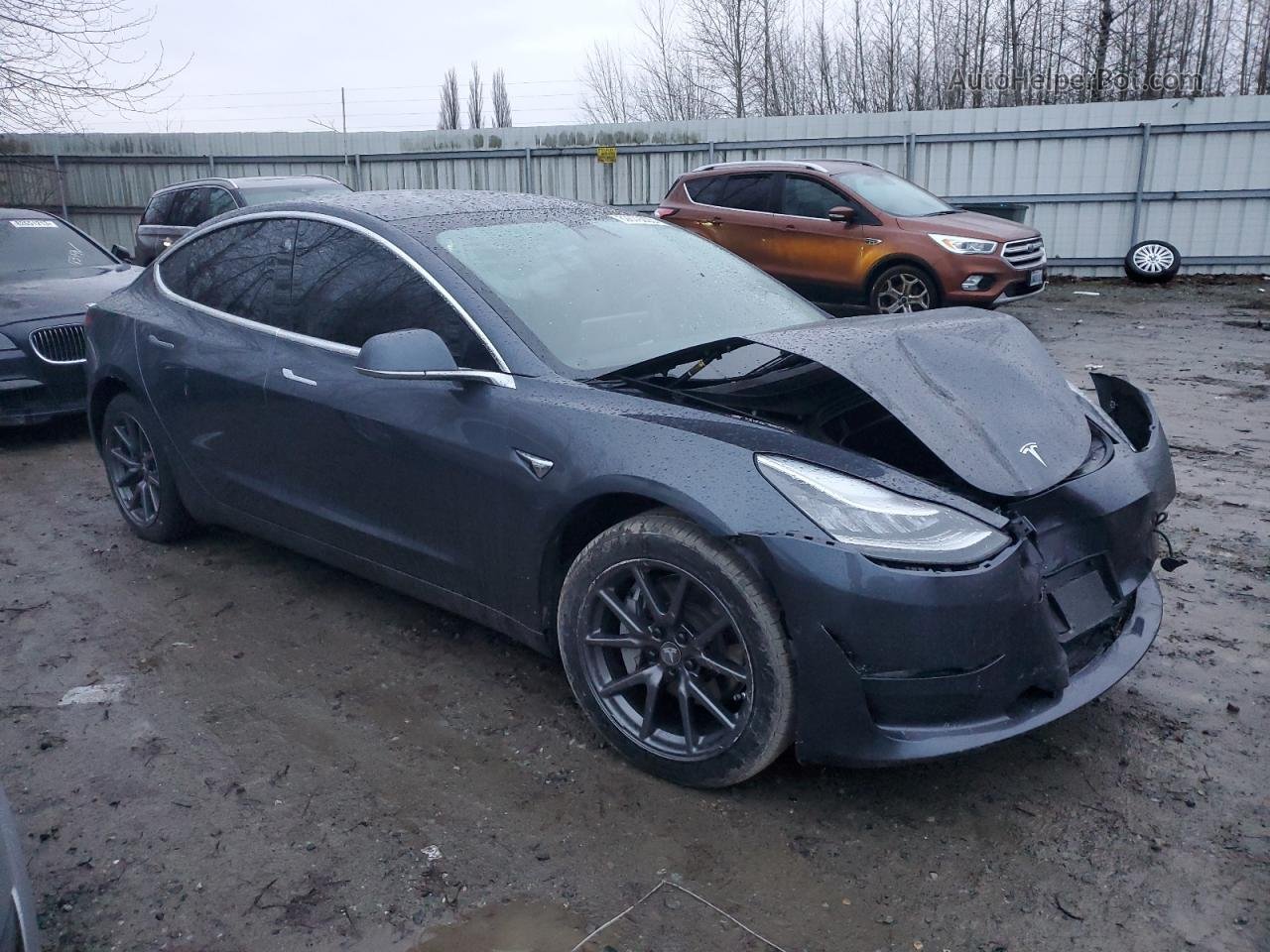 2019 Tesla Model 3  Black vin: 5YJ3E1EB0KF510299