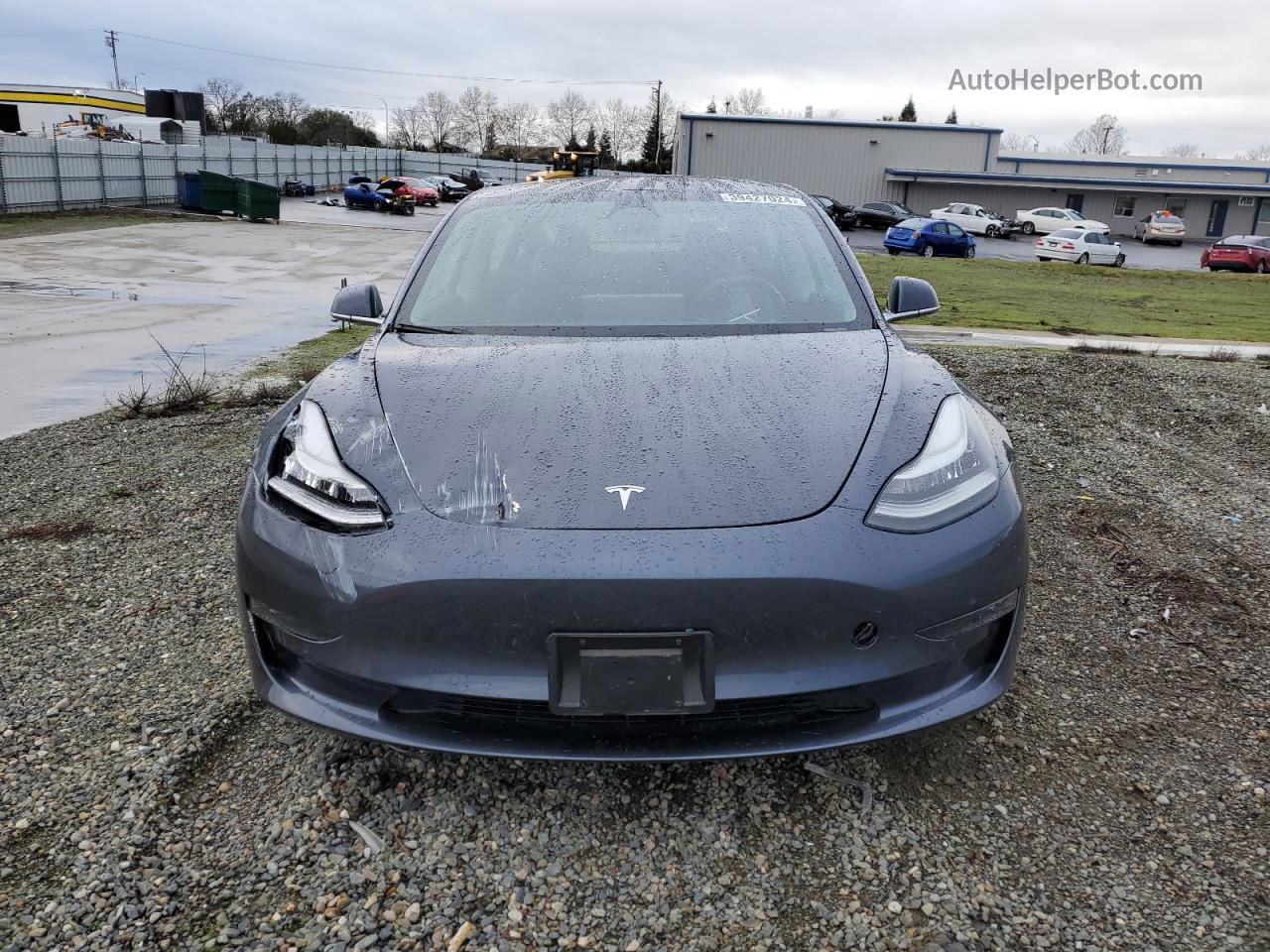 2019 Tesla Model 3  Gray vin: 5YJ3E1EB0KF534554