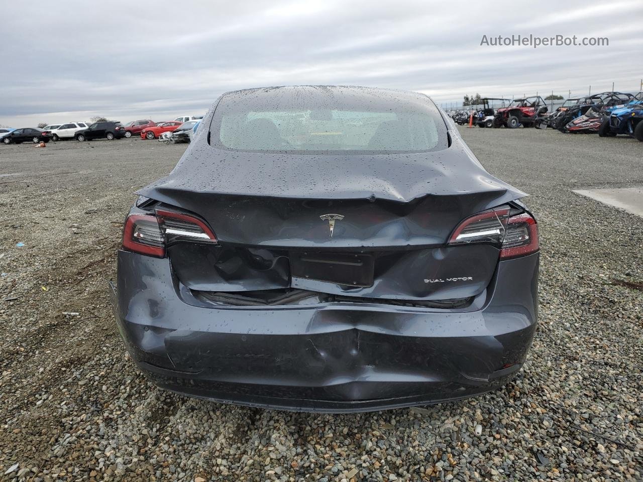 2019 Tesla Model 3  Серый vin: 5YJ3E1EB0KF534554