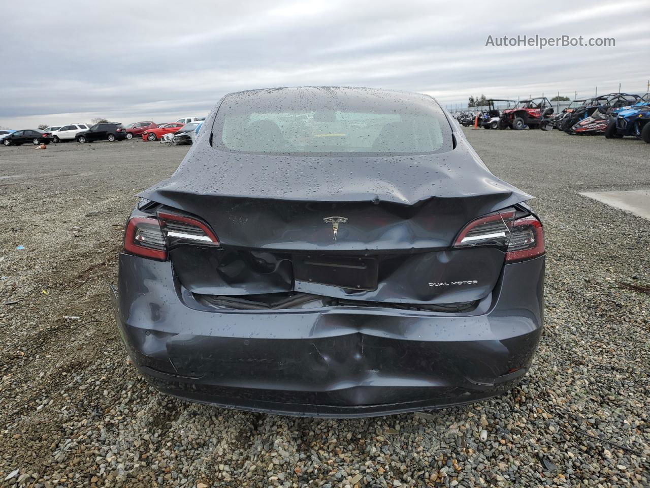 2019 Tesla Model 3  Gray vin: 5YJ3E1EB0KF534554