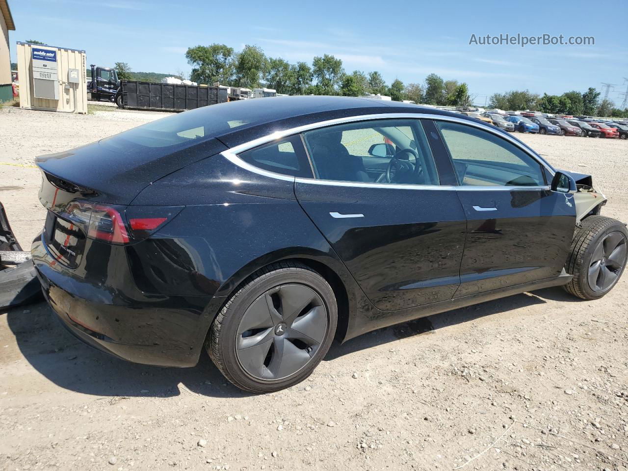 2020 Tesla Model 3  Black vin: 5YJ3E1EB0LF600182