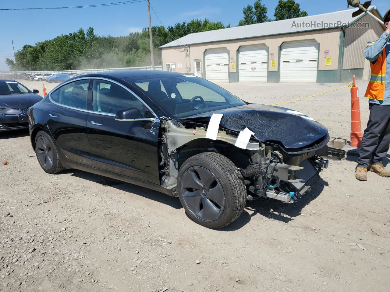 2020 Tesla Model 3  Black vin: 5YJ3E1EB0LF600182