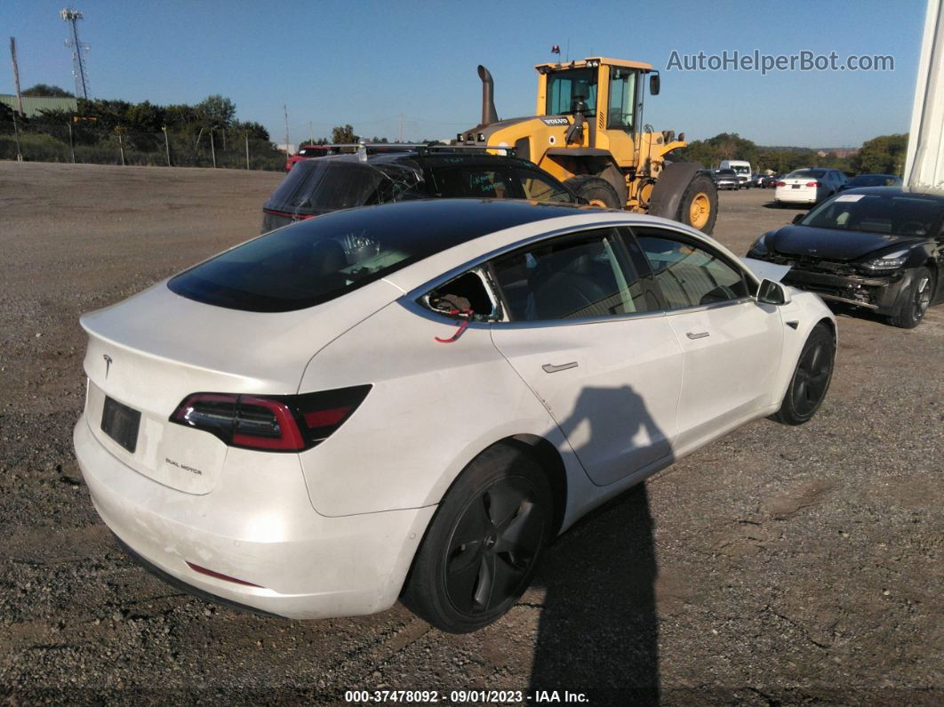 2020 Tesla Model 3 Long Range White vin: 5YJ3E1EB0LF618097