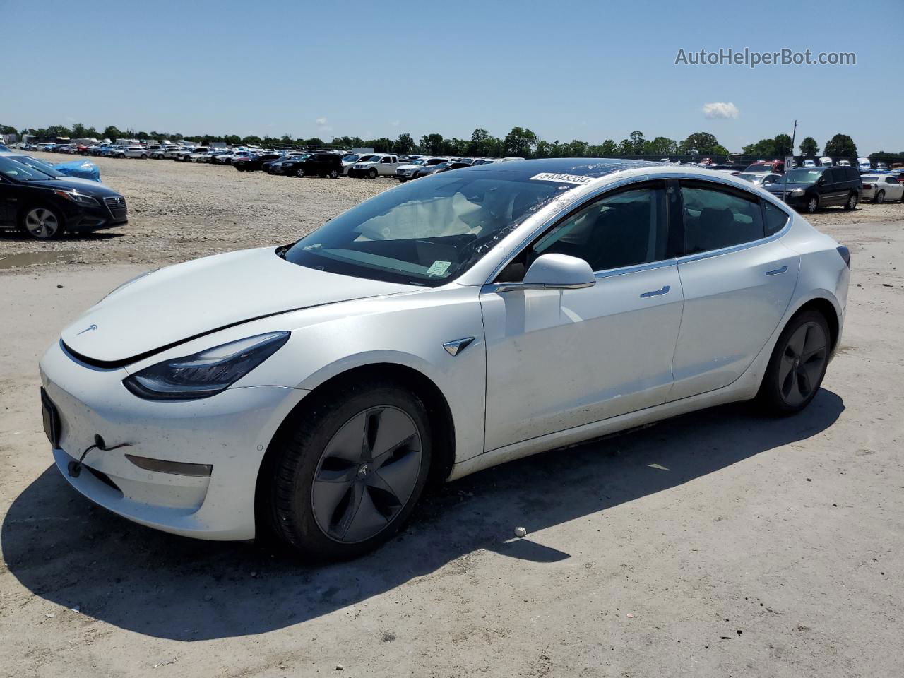 2020 Tesla Model 3  White vin: 5YJ3E1EB0LF618987