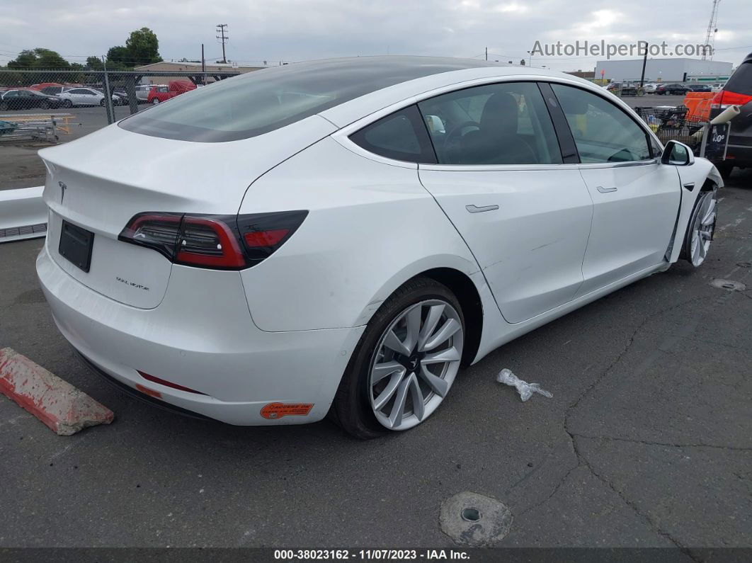 2020 Tesla Model 3 Long Range Dual Motor White vin: 5YJ3E1EB0LF621534