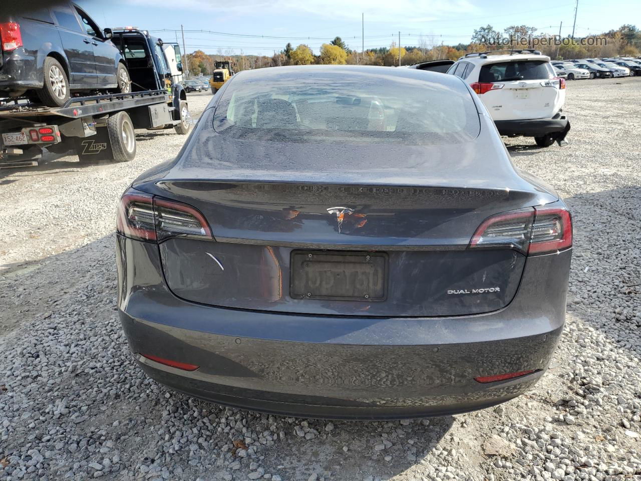 2020 Tesla Model 3  Gray vin: 5YJ3E1EB0LF663623