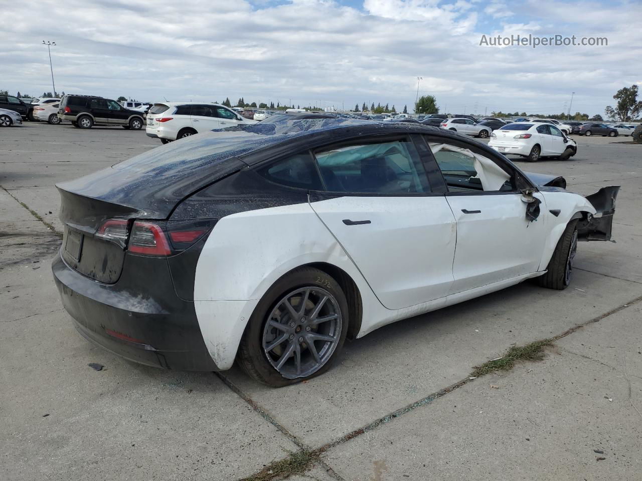 2020 Tesla Model 3  Two Tone vin: 5YJ3E1EB0LF665856