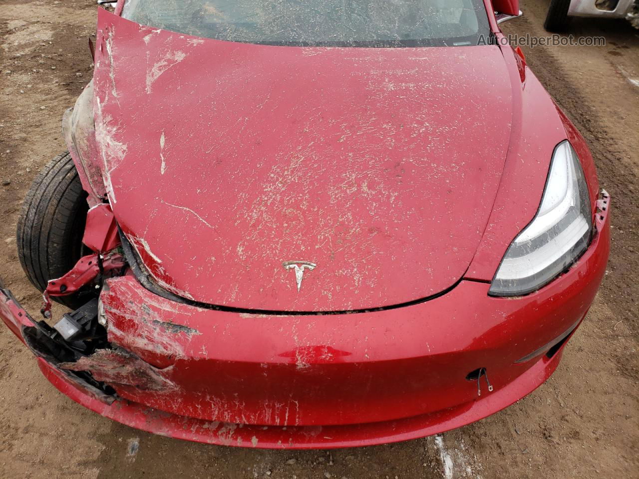 2020 Tesla Model 3  Красный vin: 5YJ3E1EB0LF668207