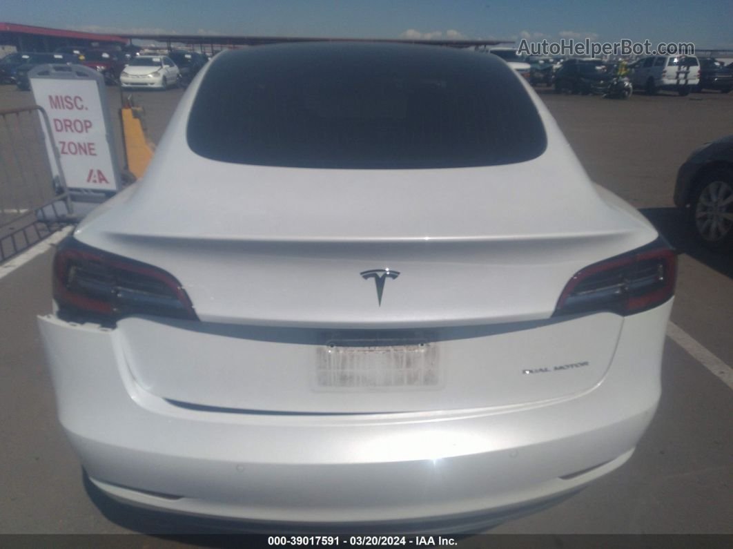2020 Tesla Model 3 Long Range Dual Motor All-wheel Drive Белый vin: 5YJ3E1EB0LF711413