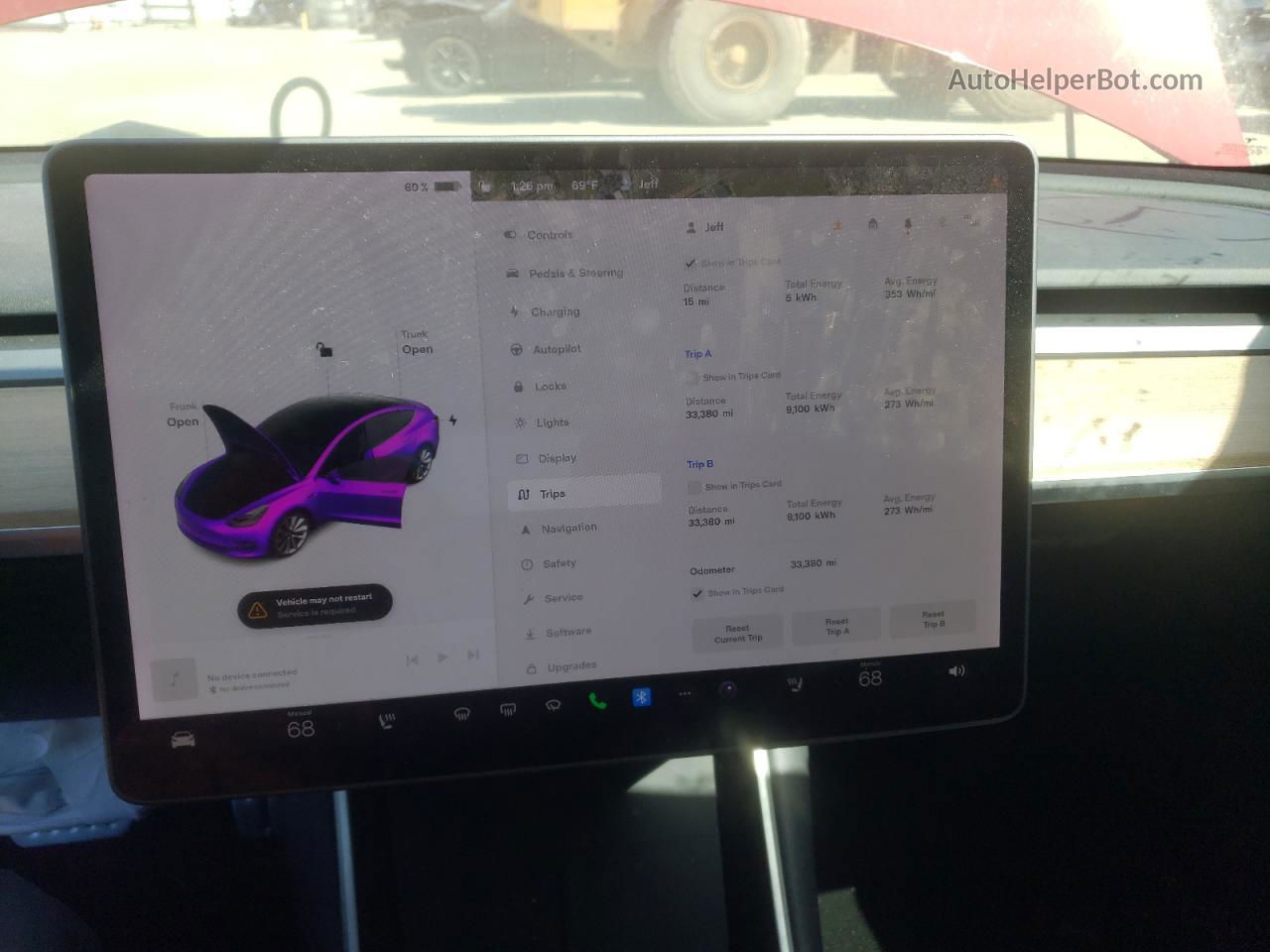 2020 Tesla Model 3  Красный vin: 5YJ3E1EB0LF717275