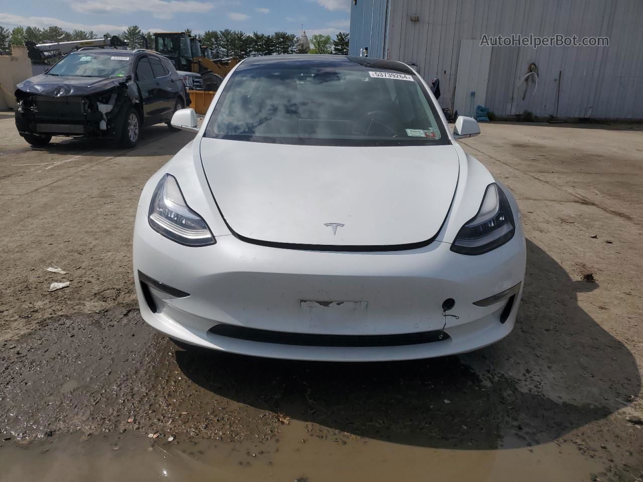 2020 Tesla Model 3  White vin: 5YJ3E1EB0LF744492