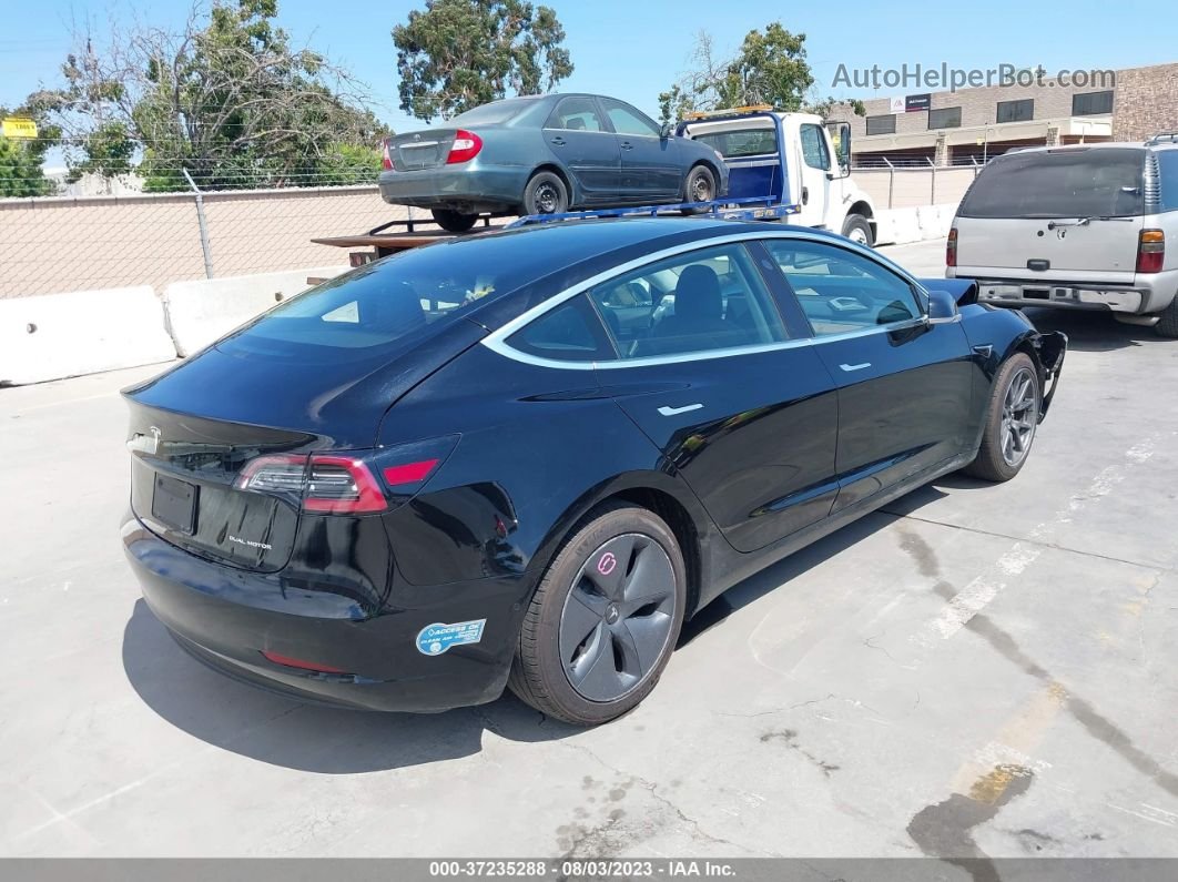 2020 Tesla Model 3 Long Range Black vin: 5YJ3E1EB0LF798049