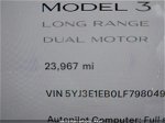 2020 Tesla Model 3 Long Range Black vin: 5YJ3E1EB0LF798049