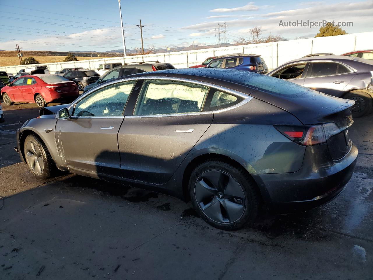 2020 Tesla Model 3  Угольный vin: 5YJ3E1EB0LF800821