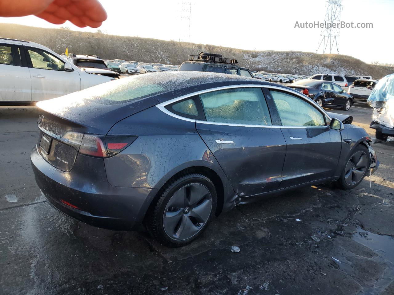 2020 Tesla Model 3  Угольный vin: 5YJ3E1EB0LF800821