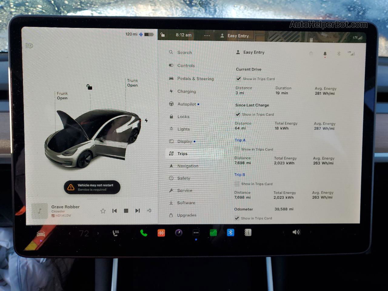 2020 Tesla Model 3  Угольный vin: 5YJ3E1EB0LF800821