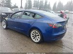 2021 Tesla Model 3 Long Range Dual Motor All-wheel Drive Синий vin: 5YJ3E1EB0MF001705