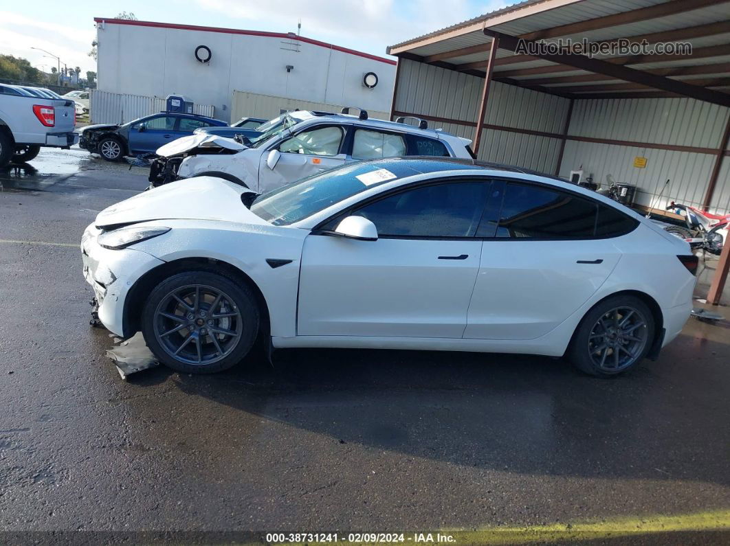 2021 Tesla Model 3 Long Range Dual Motor All-wheel Drive White vin: 5YJ3E1EB0MF003776